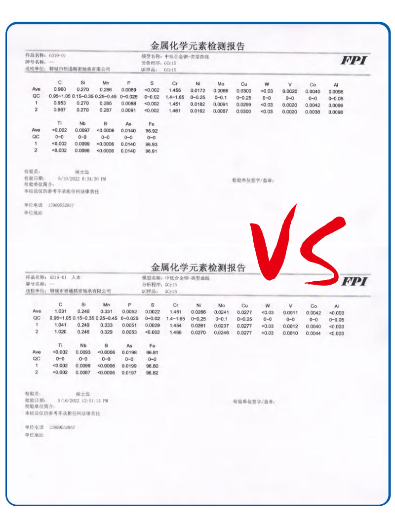 材質(zhì)化學(xué)元素對(duì)?